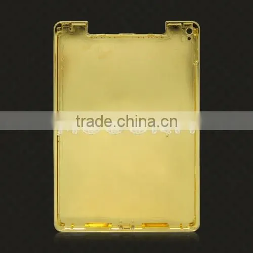 Luxury gold back cover for iPad Pro 24k gold plated back housing