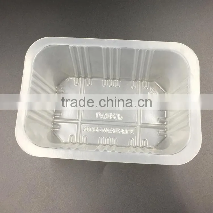 clear plastic food disposable microwavable pp container
