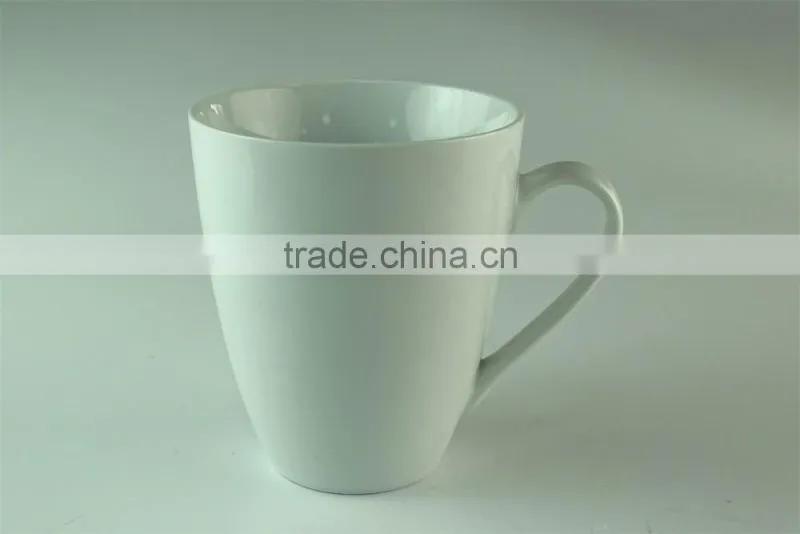 450ml cheap white ceramic coffee mug for wholesale