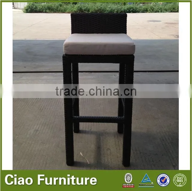 High top indoor bar chairs rattan furniture