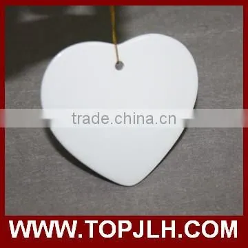 custom print ceramic sublimation blanks pendant heat press pendant