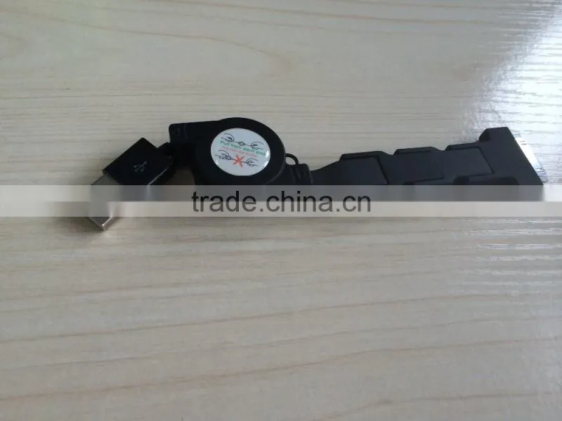 4 in 1 Retractable USB2.0 Data Sync Charger Cable for iPhone and Most Android Cell Phones, Tablets