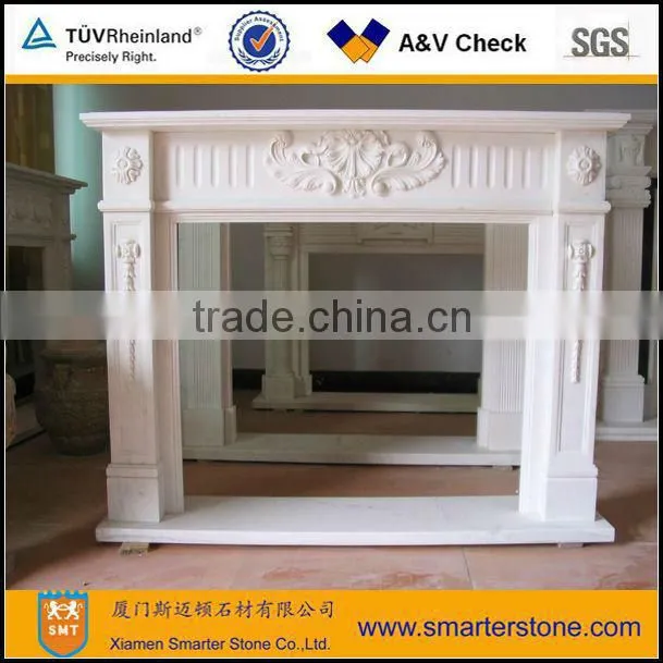 Modern White Fireplace Mantel