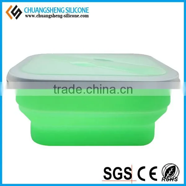 High quanlity silicone food box, fruit case, keep fresh container