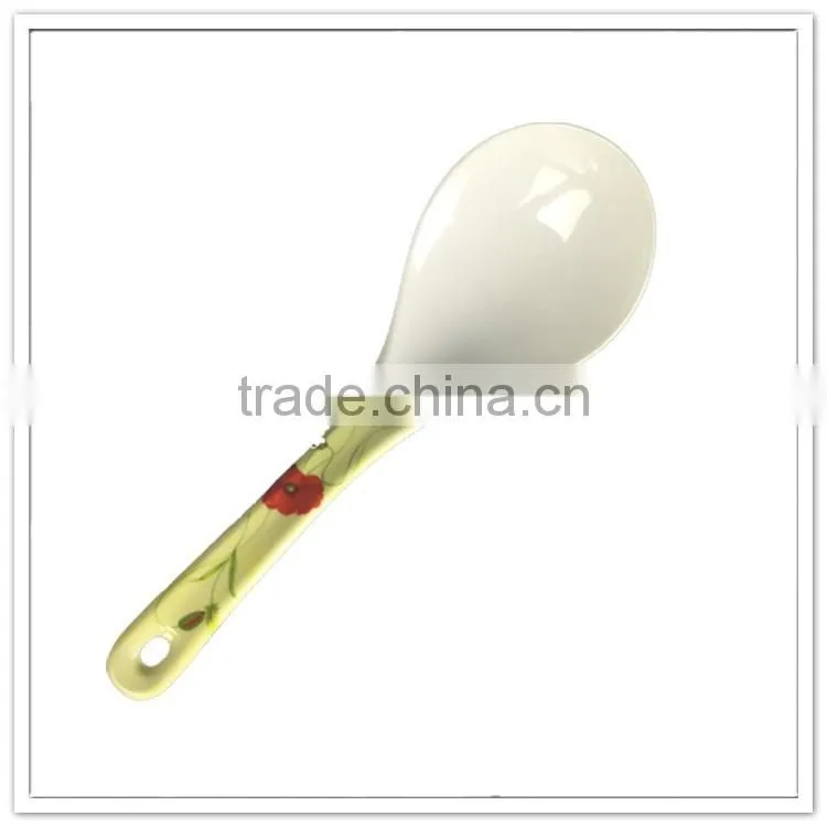 Used plastic party salad spoon, melamine party spoon