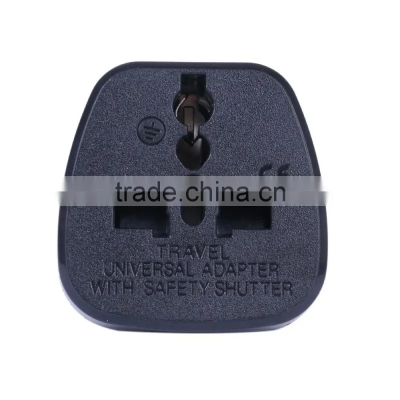 China supplier black uk euro plug adapter