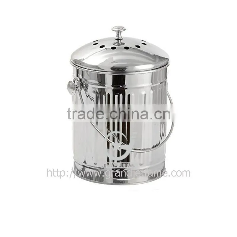 stainless steel compost bin 1 gallon