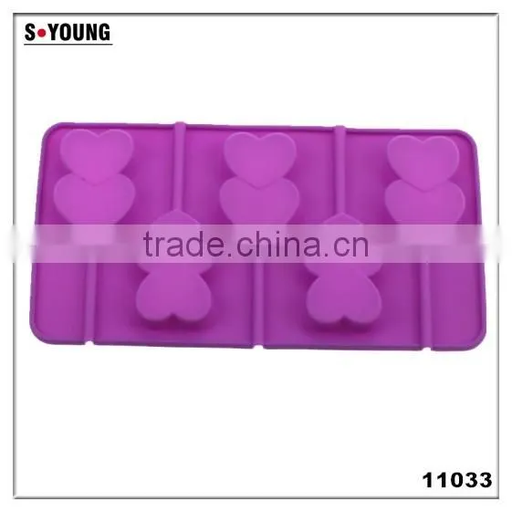 11033 Silicone Candy Lollipop Molds with Sticks