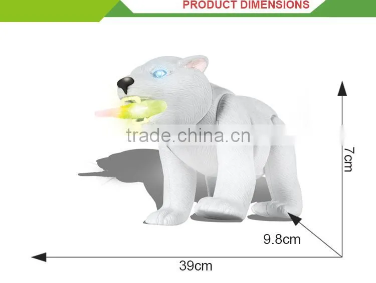 Laster b/o musical cartoon toys set electric mini plastic bear