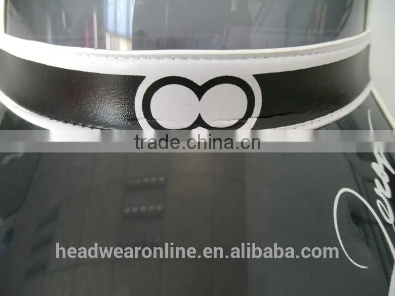 Custom High Quality Cheap Colorful PVC Sun Visor Dongguan Factory