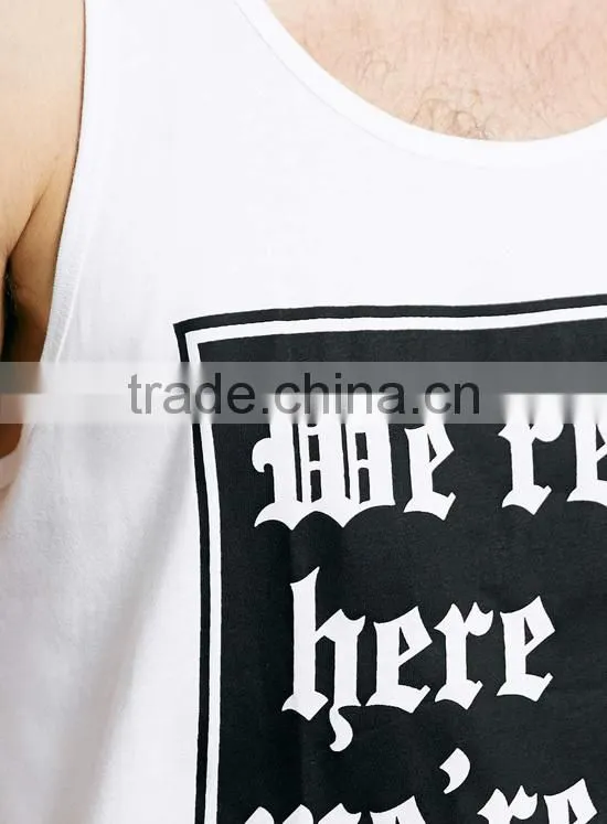 Wholesale Hot Selling Screen Print Bulk White Tank Tops