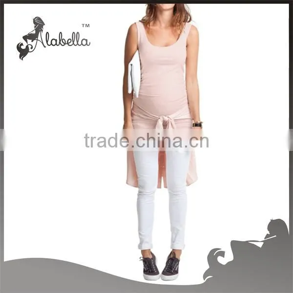 Wholesale latest design maternity clothes long tank tops
