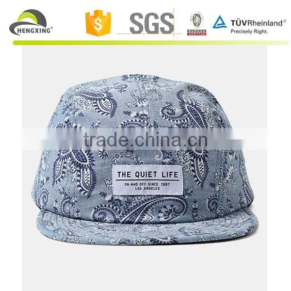 100% wool high qulit 5 panel caps with woven label