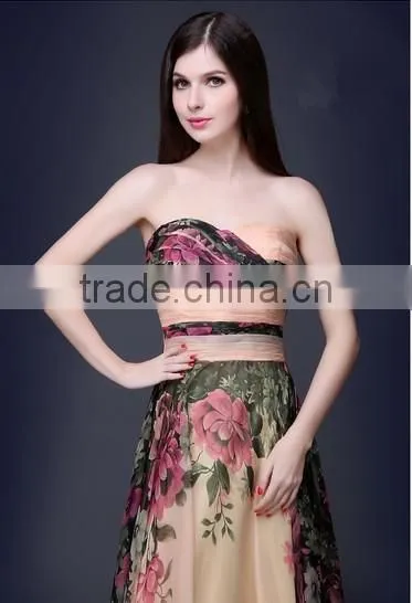 women casual one piece long sleeveless floral maxi dress