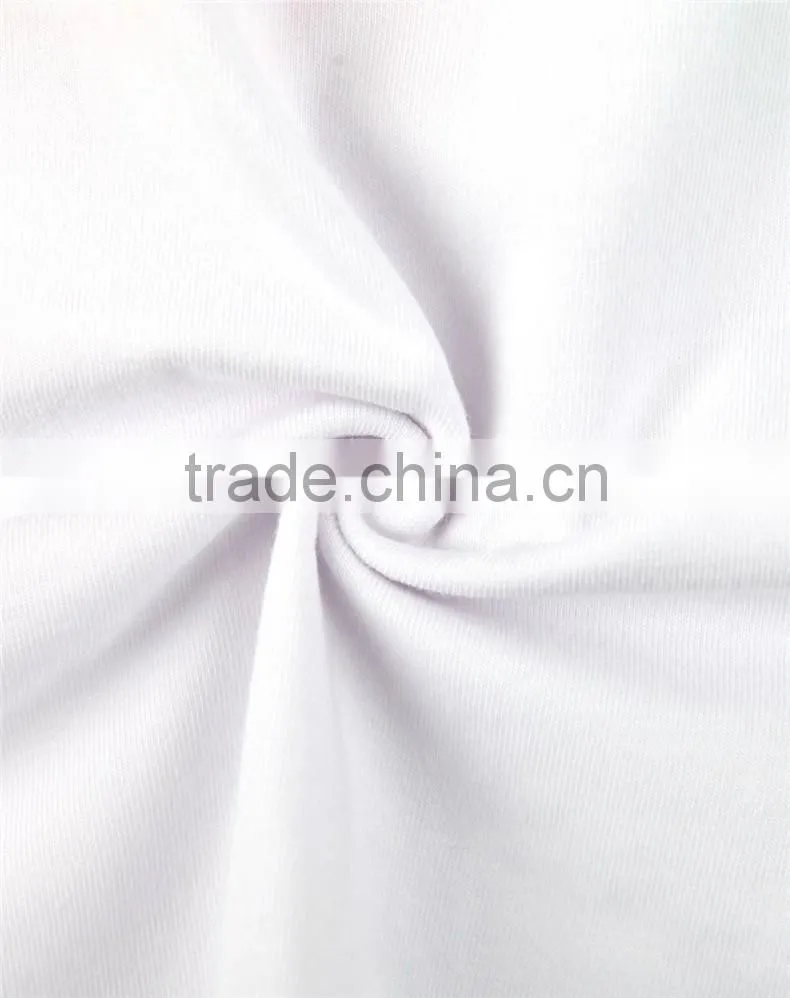Hot sale long style girls white print letters short sleeve T-shirt with 100% cotton fabric