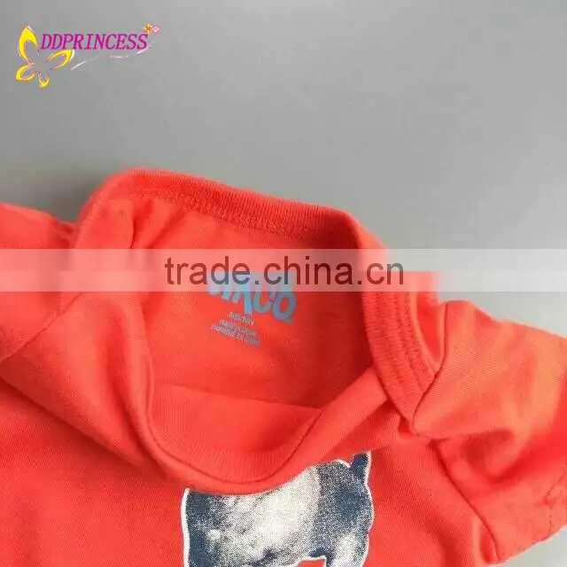 Newborn Baby Short-Sleeved Bodysuit With A Adorable Print
