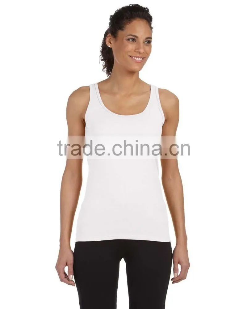 wholesale plain white sport fitness custom tank top