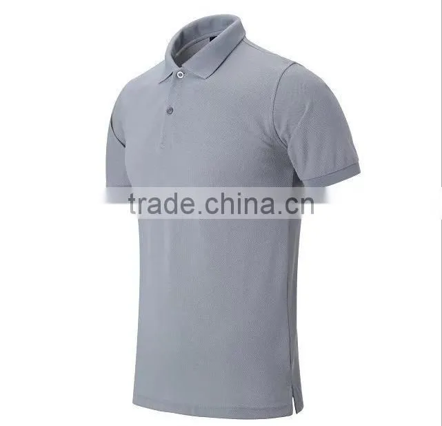 Hot sale Short Sleeve beaded mesh cotton pique Multi color Mens Polo shirt ,Turn down Collar T Shirt polos for men