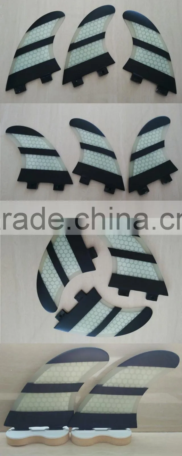Surfing Fins Honeycomb FCS Base Fins Select Colors Fins