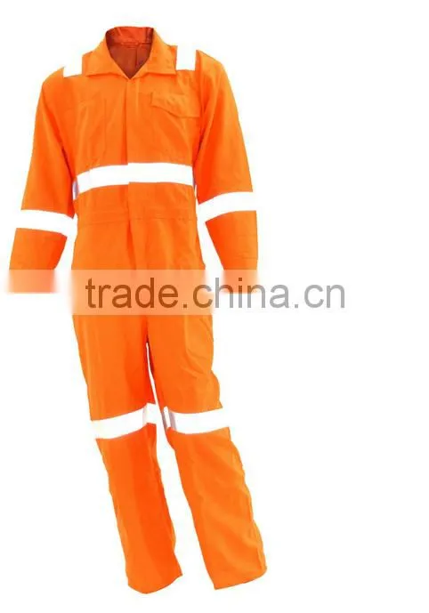 3M reflective strip customized safety workwear hi-vis coveralls