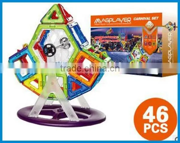 Intelligent magnetic construction set toys for brain development