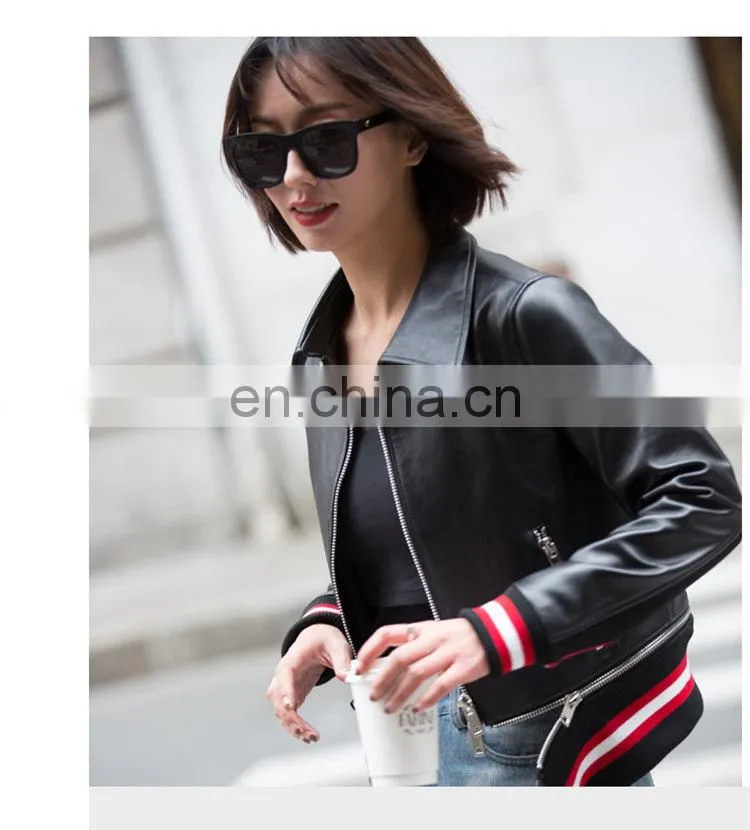 Hot Selling Real Sheep Skin Hood Coat Original Leather Jacket
