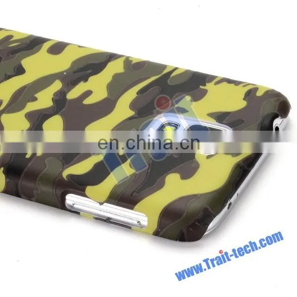 Embossed Multi-color Camouflage Pattern Rubber Coated PC Hard Case for Samsung Galaxy S5 I9600 G900