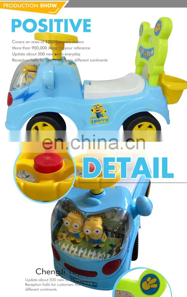 High quality best price ride on toy outdoor sliding blue king baby car
