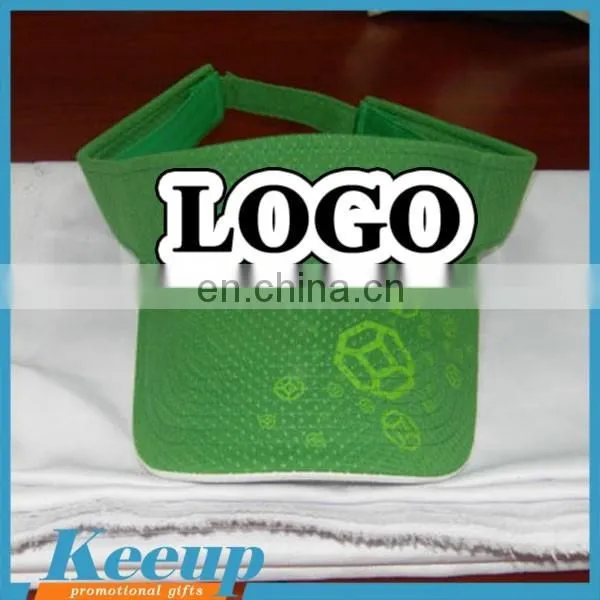 Bulk sale visor cap cheap sun visor hat with custom logo for advertising