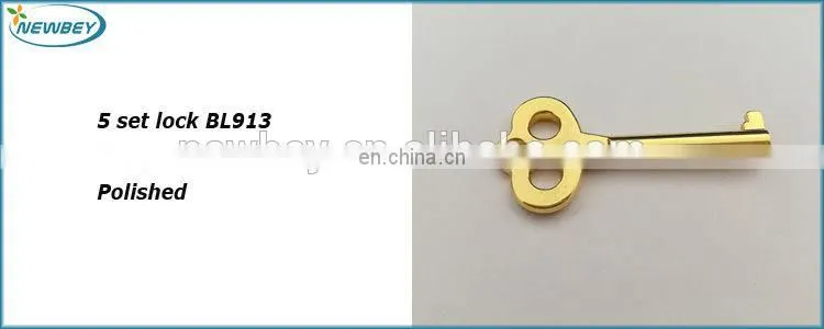 Gold Color Wooden Jewerlry Box Lock Wooden Case Lock In Five Set