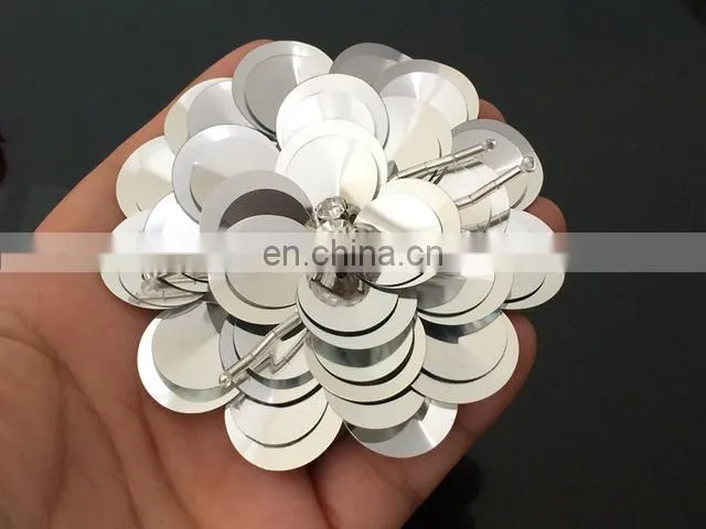 Wholesale Customized Pearl Rhinestone Sequin Flower Patches