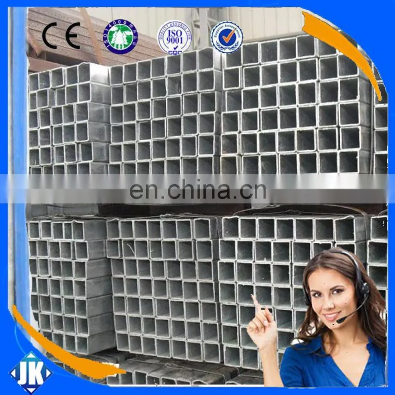 Goods best sellers pre galvanized section steel pipe/ galvanised square tube price