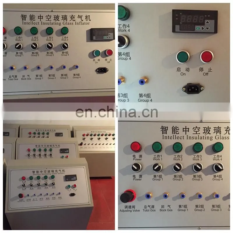 Argon gas filling machine for insulating double glass
