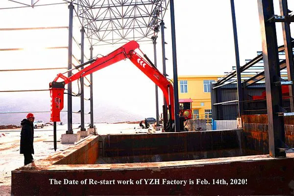 The First Set Stationary Rockbreaker Boom System In 2020