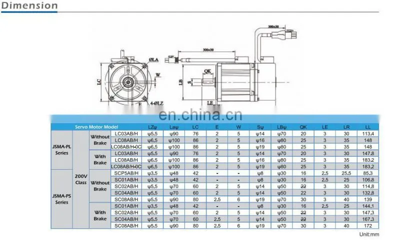 400W Teco AC Servo Motor Drive JSMA-SC04ABK00 For Industrial Robot Arm