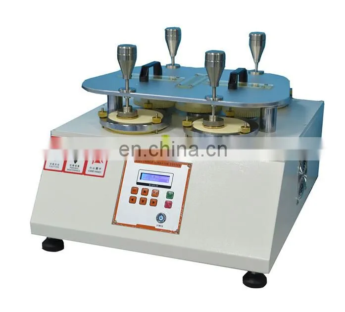 Good Quality Martindale Abrasion Testing Machine For Fabric Textile With 4 heads from China Manufacture
