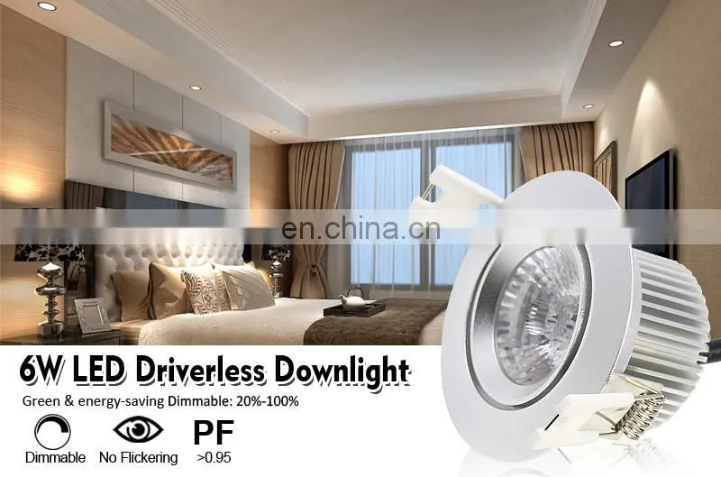 no driver longer lifespan D70 ac driverless led downlight