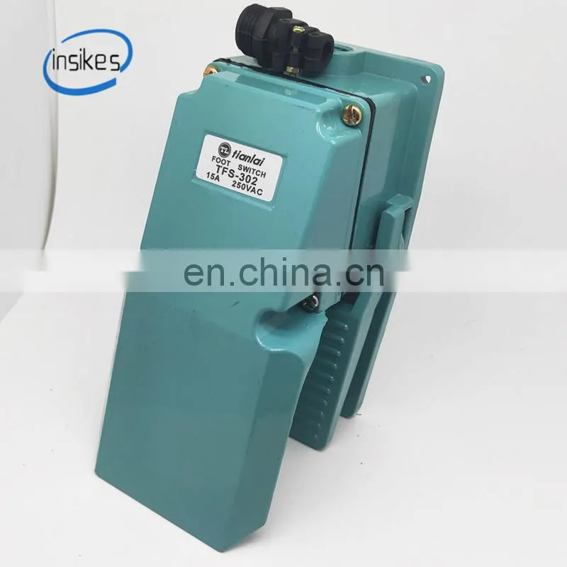 TFS-302 FS-302 Thick Aluminum Shell Foot Switch Foot Switch Foot Switch Machine Press Parts Silver Contact