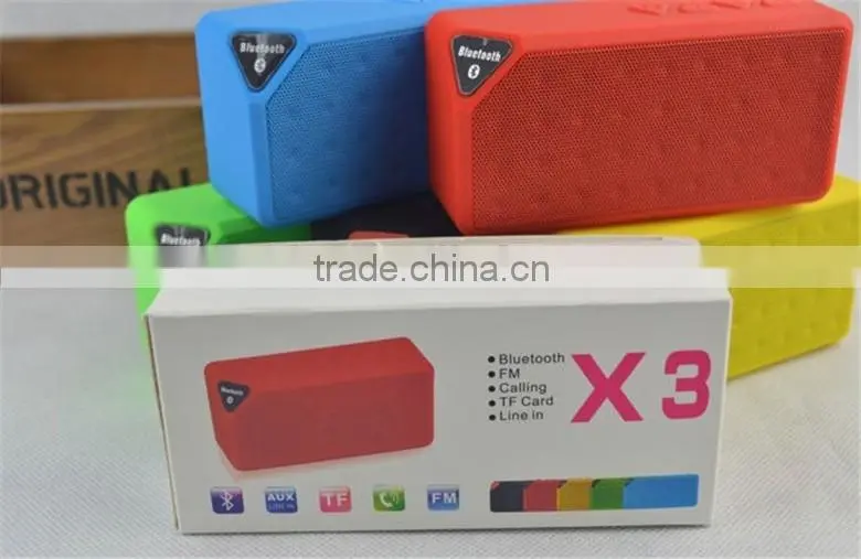 2016 mini rectangle card slot popular LC- X3 bluetooth speaker