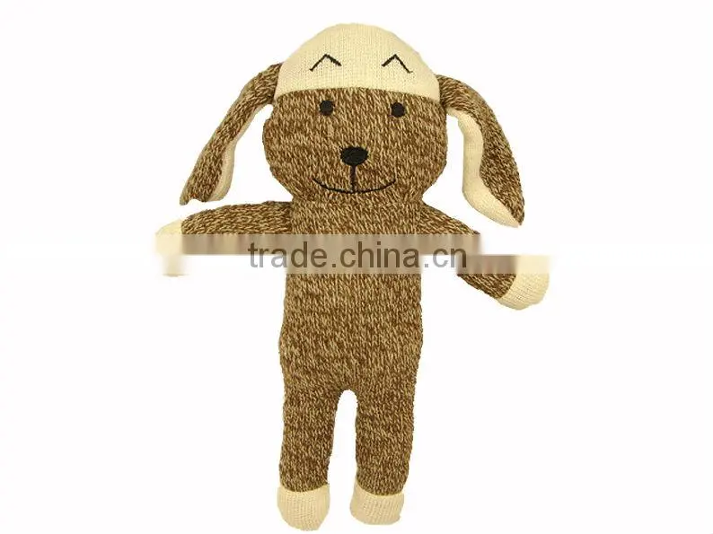 Soft knitted bunny toys
