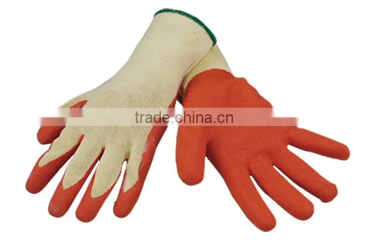 High Quality 21 Gauge Crinkle Latex Gloves With Design LG049