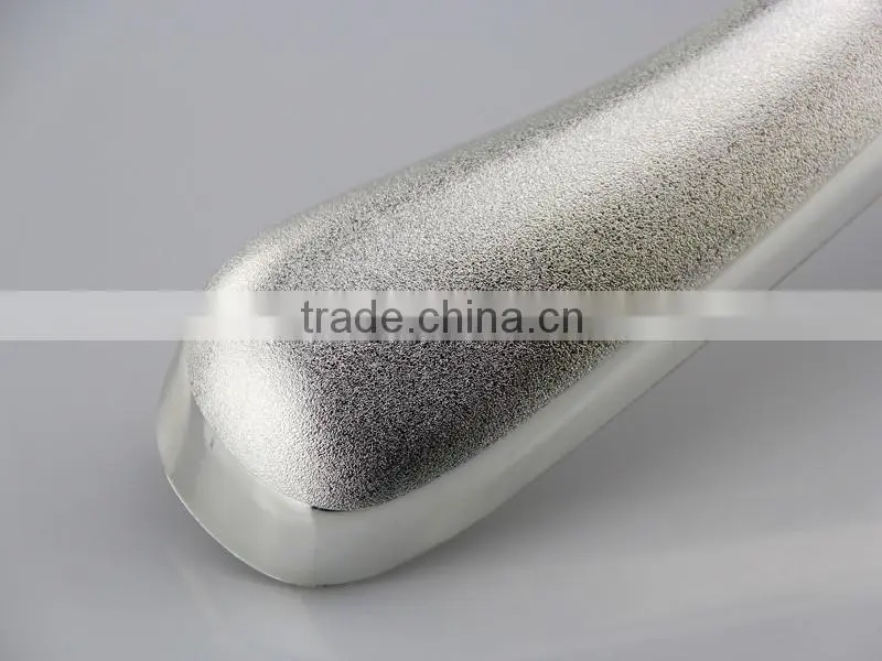 silver electronic plated hanger with notch for clothes