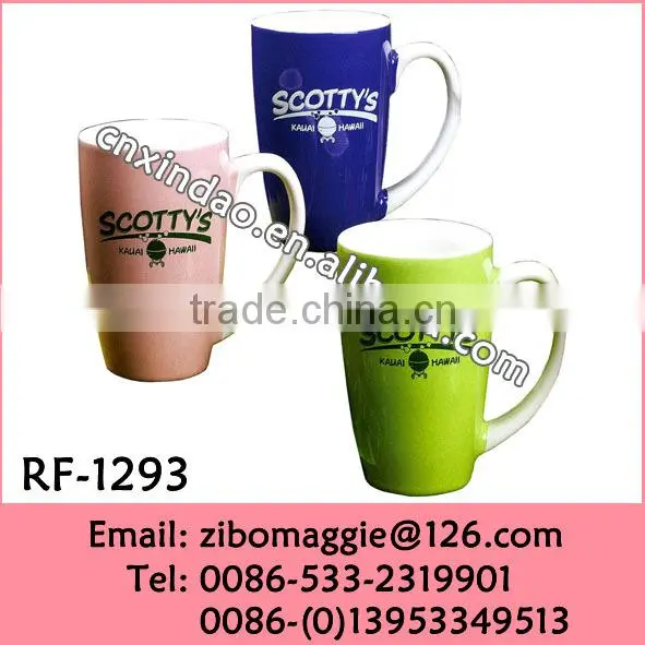 Belly Shape Personalized Ceramic Colored Wholesale Party Cup for Water Drinking Cup