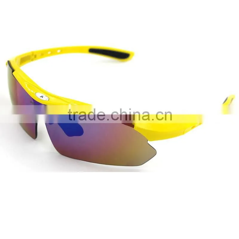2016 factory direct sale dropshipping no minimum order outdoor sport bicycle riding cycling glasses 5 lens