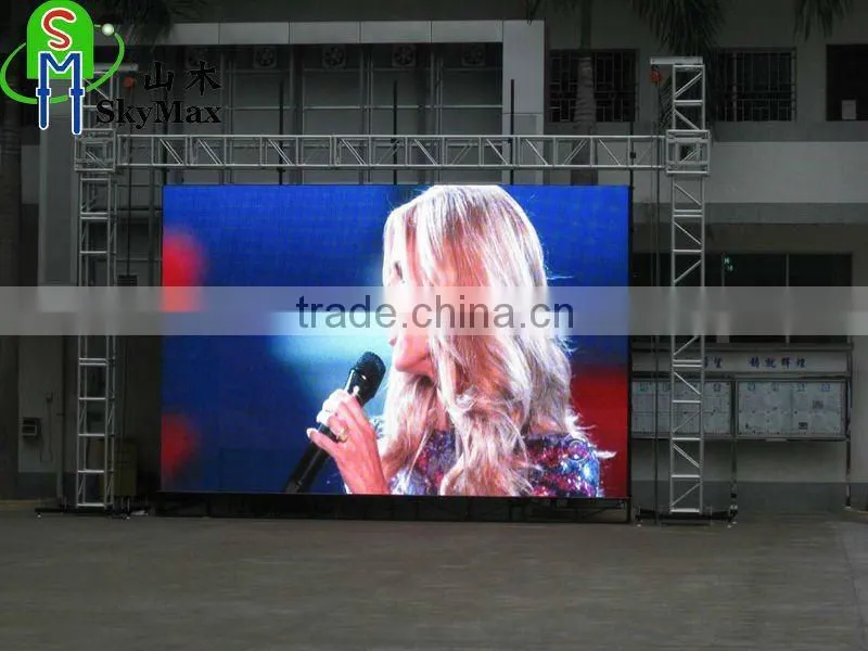 Morroco project 6.4 x 4.48 meter P10 Outdoor rental led display