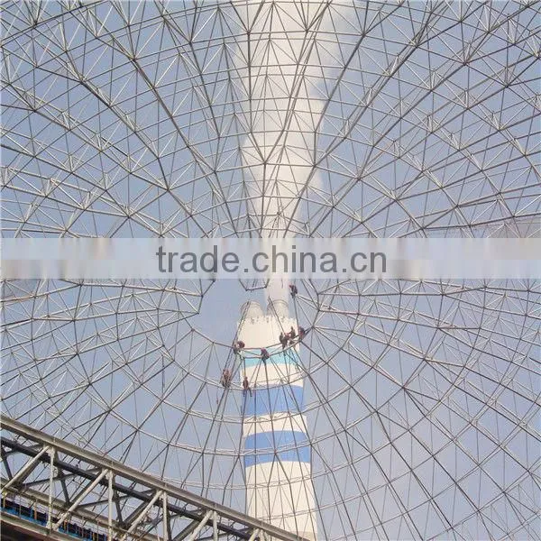 Large span stainless steel structure for car garage space frame