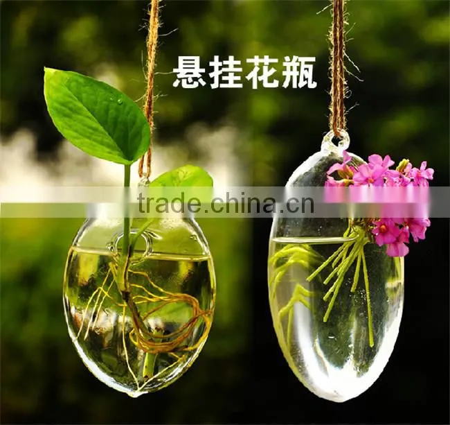hanging glass flower water vase glass terrariums wholesale