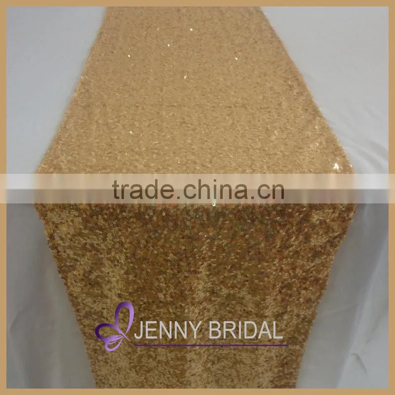 TR064#3 wedding party decorative popular gold sequin table runner
