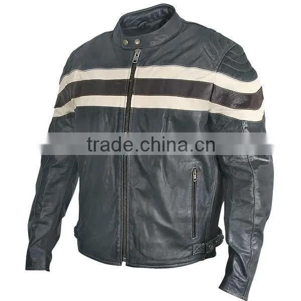 Men jacket genuine buffalo leather