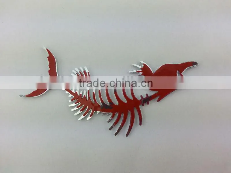 stock car fish decoration car sticker and emblem